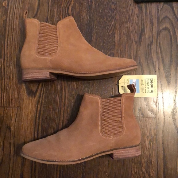 toms toffee suede women's ella booties